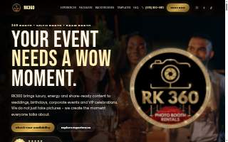 RK 360 Photo Booth Rentals of Powder Springs website