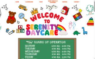 Serenity Adult Day Care website