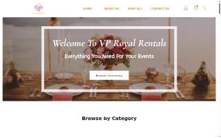VP Royal Rentals website