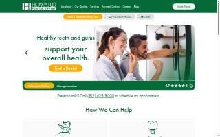 Howard Family Dental website