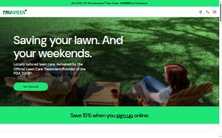 TruGreen Lawn Care website