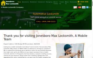 Jonesboro Max Locksmith website