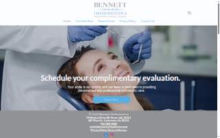 Bennett Orthodontics website