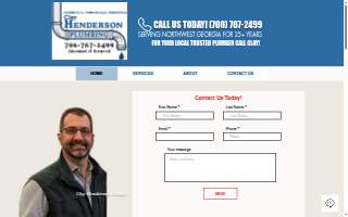 Clay Henderson Plumbing, Inc. website