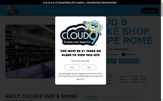 Cloud 9 Smoke Shop, Vape, & Hookah Co. - Rome website