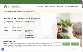 Coosa Valley Home Health Care, an Amedisys Company website