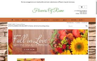 Flowers of Rome website
