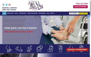 Georgia Foot & Ankle Specialists: Stephan J. LaPointe, DPM website