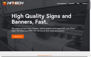 Hi-Tech Signs website