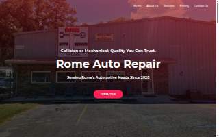 Rome Auto Repair website