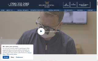 Weldon Dental of Rome website
