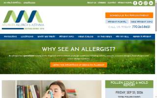 Atlanta Allergy & Asthma website