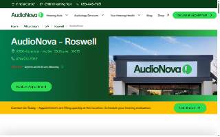 AudioNova of Roswell website