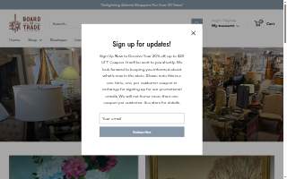 Board of Trade Fine Consignments website