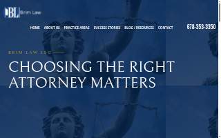 Brim Law, LLC website
