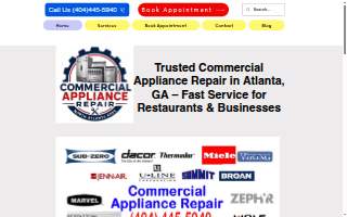 Commercial Appliance Repair website