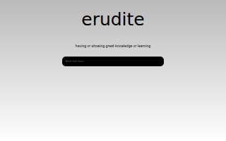 Erudite Tutoring Center website
