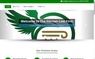 Hernan Law Firm website