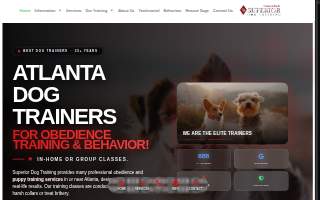 Superior Dog Training website