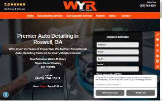WYR Mobile Detail website