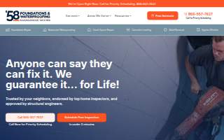 58 Foundations & Waterproofing of Sandy Springs website
