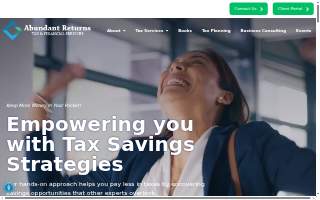 Abundant Returns Tax Service of Sandy Springs website