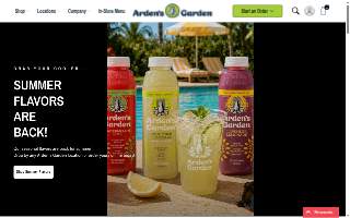 Arden's Garden Juice Bar & Smoothies website