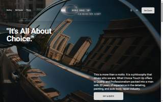Choice Touchup Automotive website