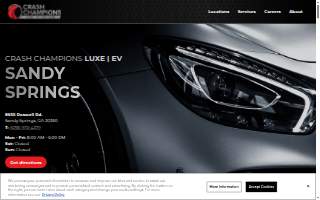 Crash Champions LUXE | EV Certified Repair website