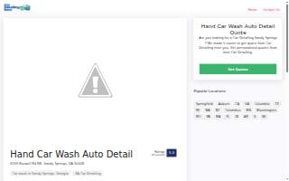 Hand Car Wash Auto Detail website