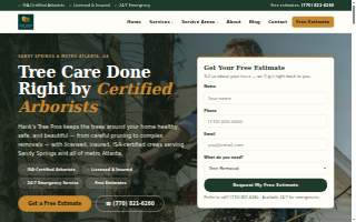 Hank's Tree Pros website