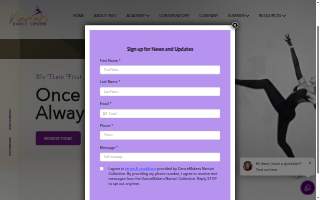 Namari Dance Center website
