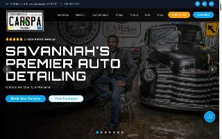 Car Spa website