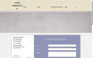 Coastal Dermatology website
