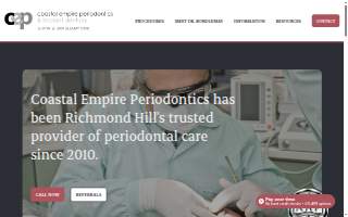 Coastal Empire Periodontics & Implant Dentistry website