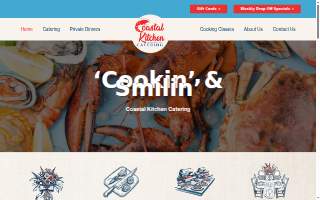 Coastal Kitchen Catering website
