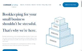 Cornerstone Accounting website
