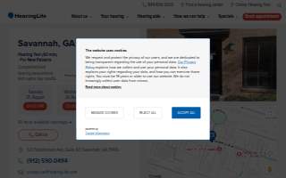 HearingLife of Savannah GA website