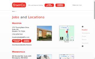 StaffCo of Savannah website