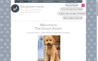 The Savannah Groom Room website