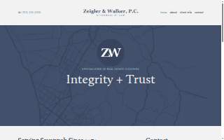 Zeigler & Walker, P.C. of Savannah website