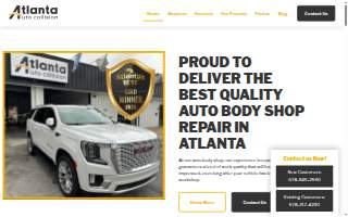 Atlanta Auto Collision Center website