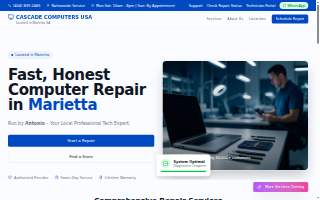 Cascade Computers USA - Computer Repair & Data Recovery of Smyrna website