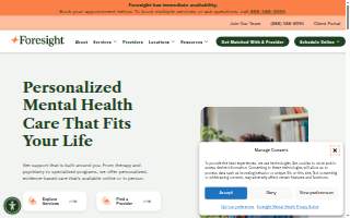 Foresight Mental Health website