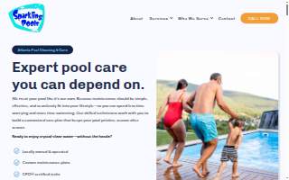 Sparkling Pools GA website