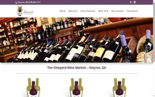 The Vineyard Wine Market website