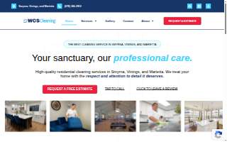 WCS Cleaning Services website