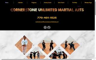 Cornerstone Unlimited Martial Arts website