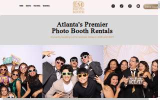 EM Photo Booth | Atlanta Photo Booth Rental website