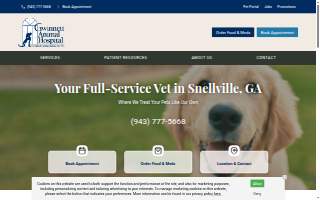 Gwinnett Animal Hospital website